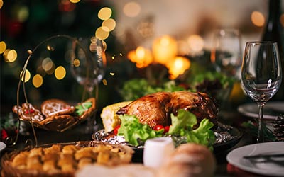 Christmas dinner at Te Kaahu