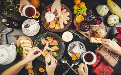 Christmas brunch buffet at Te Kaahu