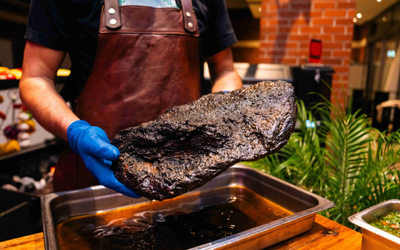 BBQ smoke house at Princes Terrace