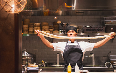 Hand pulled promotion at Noodle Alley