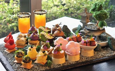 French elegance meets Japanese artistry afternoon tea: A collaboration with Warabimochi Kamakura at 1864