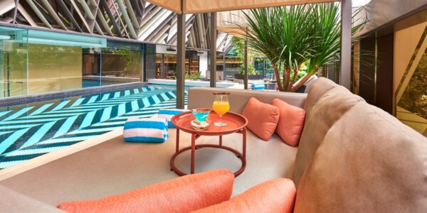 Poolside oasis at P.S.O. Beach Club