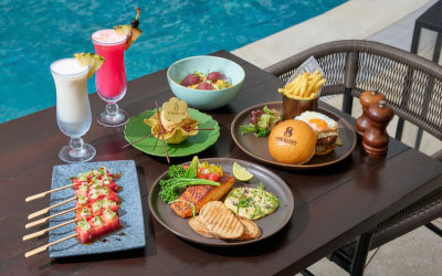 All-day poolside dining at The Eight