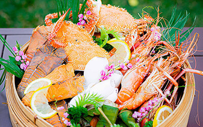 BBQ seafood dinner buffet by the Chao Phraya River at Taste restaurant