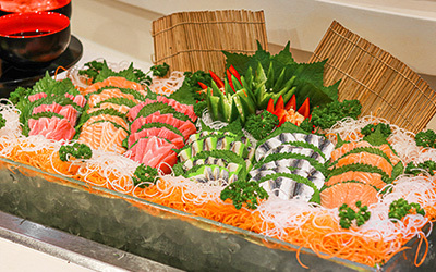 International buffet lunch at Food Exchange Restaurant