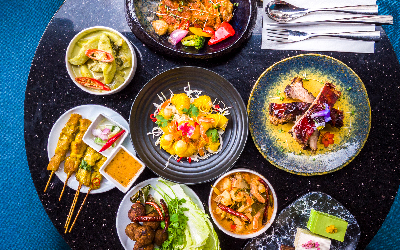 Thai and international lunch buffet at Food Exchange