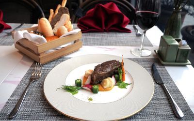 Chef’s signature dish at Cốm Vòng Restaurant