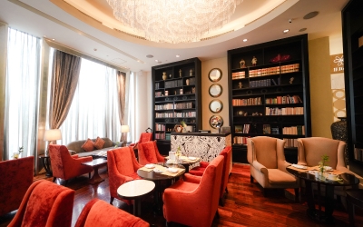 Lounge at the sociable Writers Bar