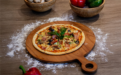 Pizza Delight at Food Exchange Restaurant & Gourmet Bar