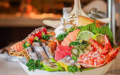 International buffet lunch at Food Exchange Restaurant