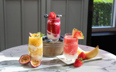 Yoghurt bliss trio at Le Macaron