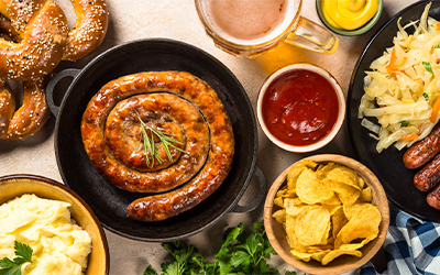 Oktoberfest buffet at Royale
