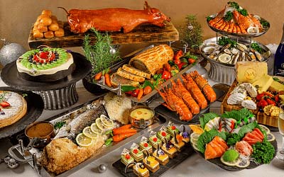 New Year’s Eve buffet dinner at La Rive Gauche restaurant