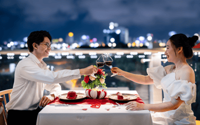 Set menu Lễ Tình nhân lãng mạn tại Skyline