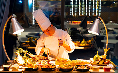 Tiệc buffet thượng hạng độc quyền tại nhà hàng Cốm Vòng