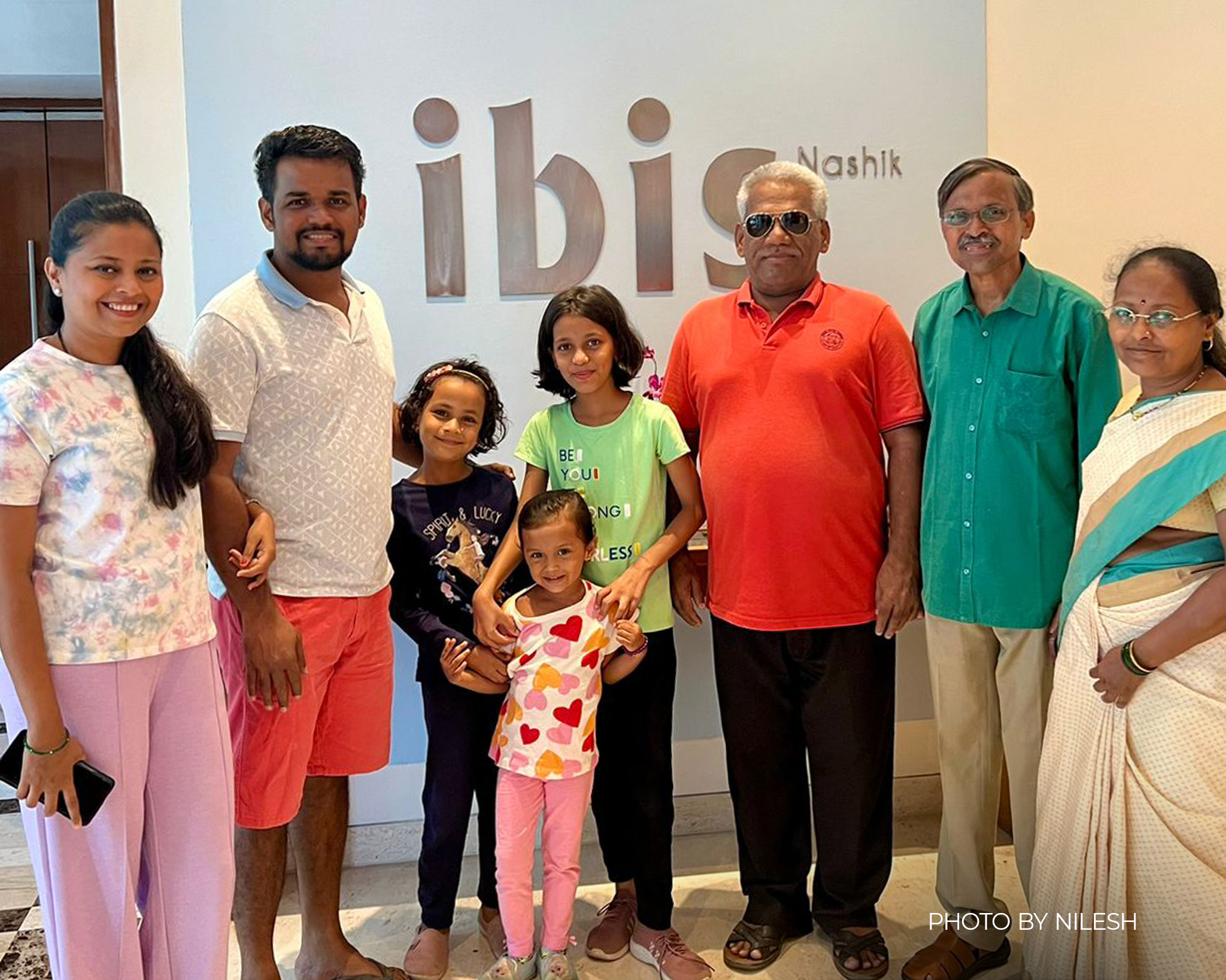 Nilesh and his family in Mumbai, enjoying the benefits of Accor Plus membership