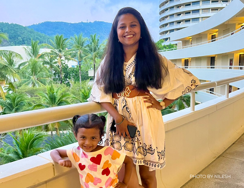 Nilesh’s wife in Phuket, experiencing the exclusive benefits of Accor Plus