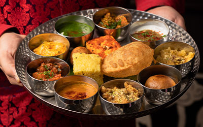The quintessential thali at Tuskers